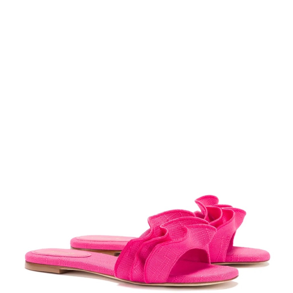 LARROUDÉ Ivy Ruffle Slide Sandals - Picture 13 of 14